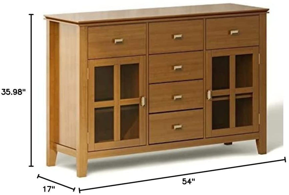 Artisan Honey Brown Transitional Sideboard-1