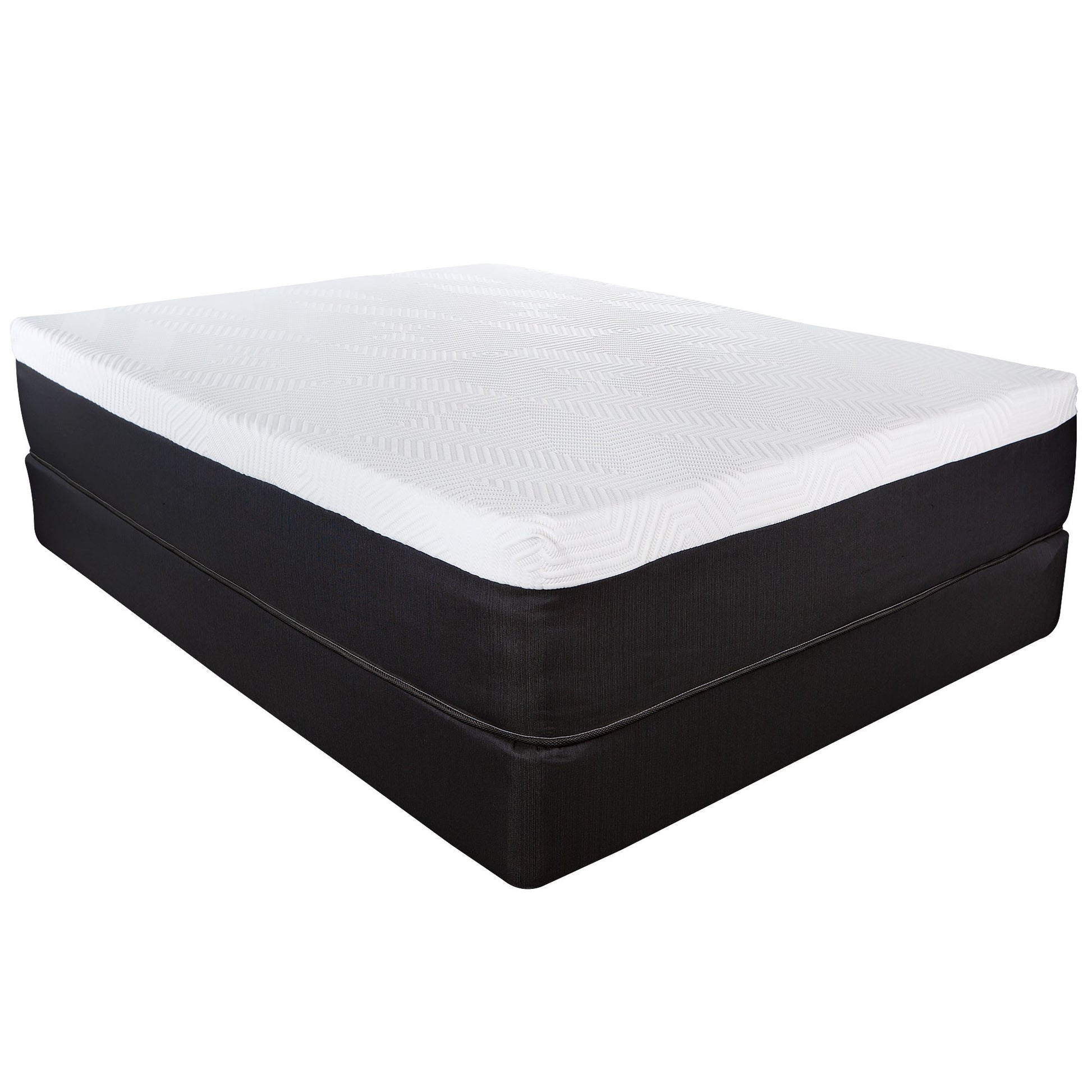 13" Hybrid Lux Memory Foam And Wrapped Coil Mattress Twin-0