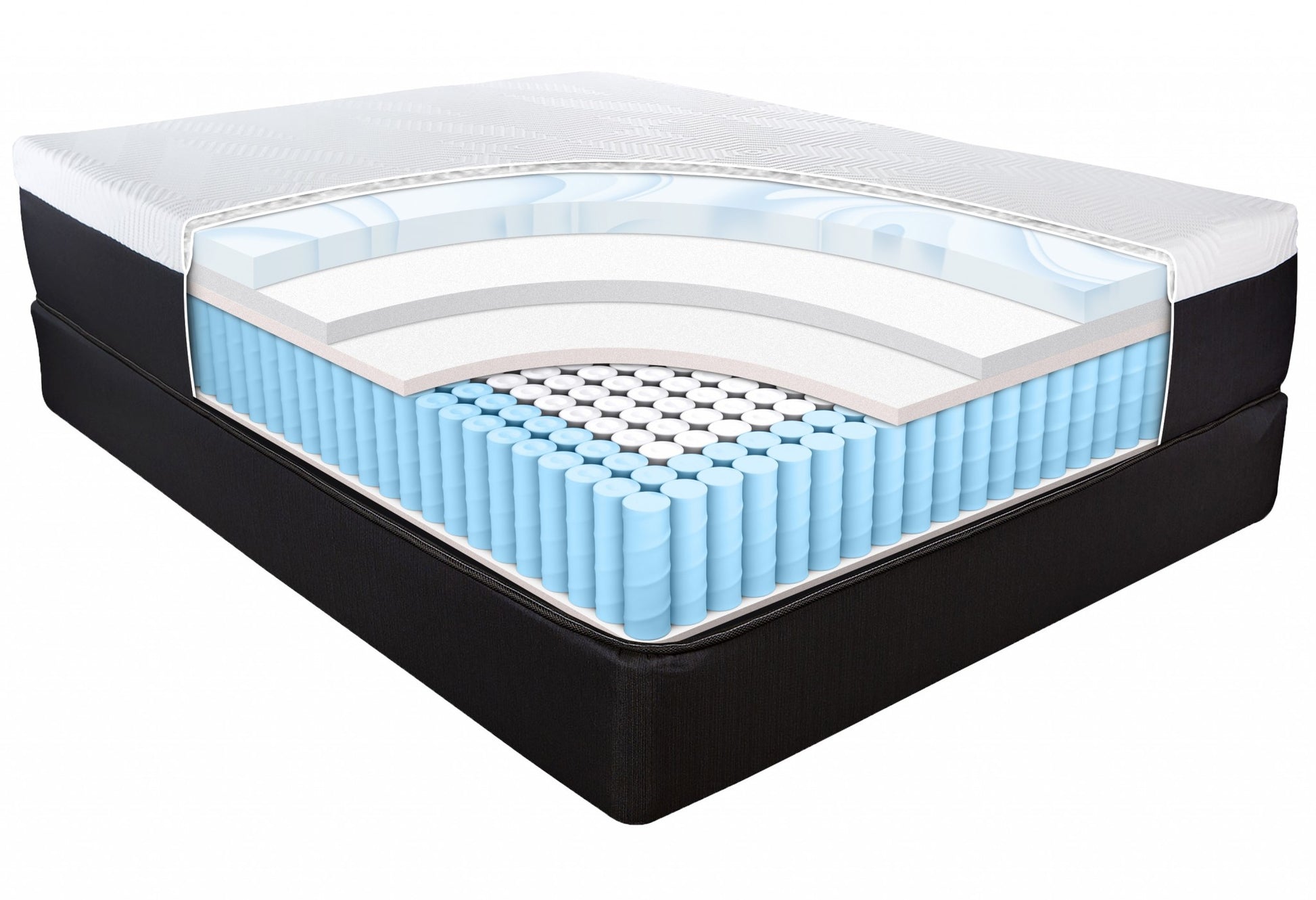 13" Hybrid Lux Memory Foam And Wrapped Coil Mattress Twin-3