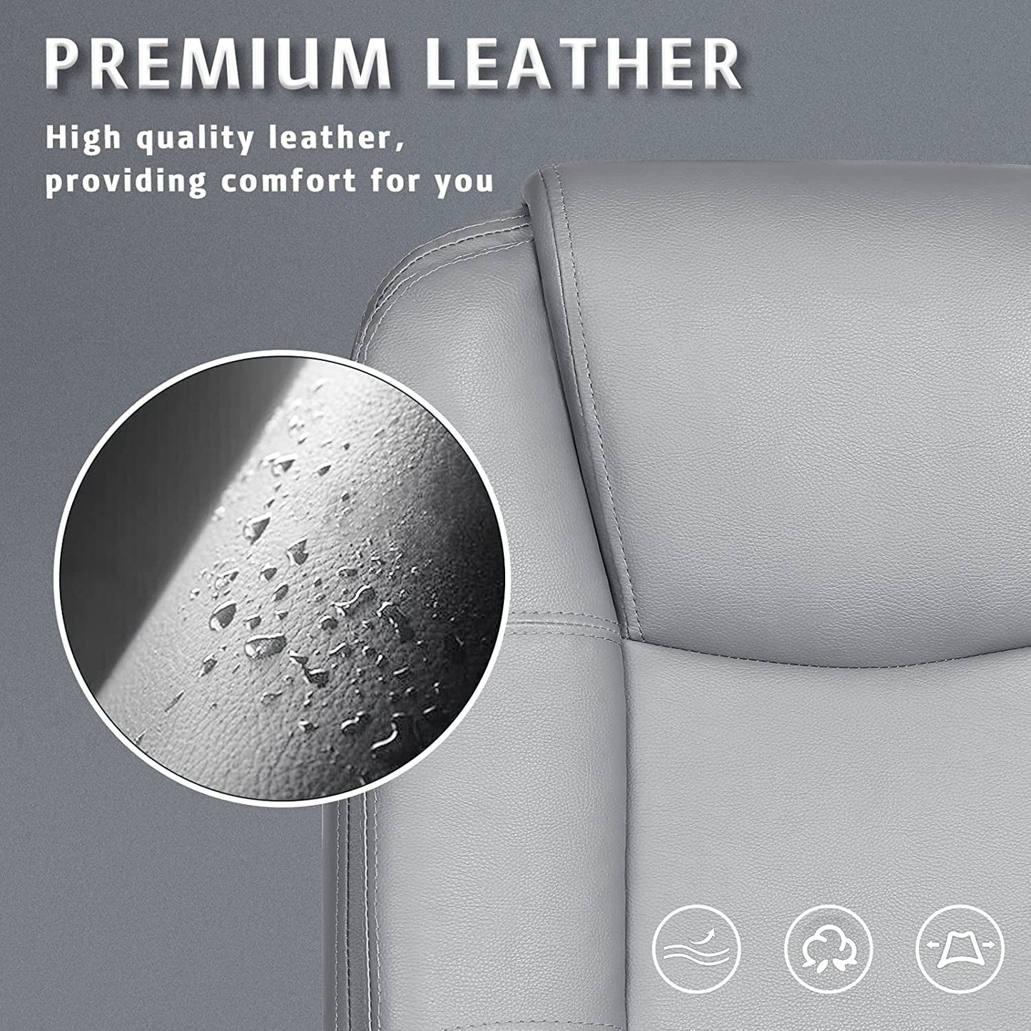 Ergonomic High-Back Office Chair for Long Seating-4