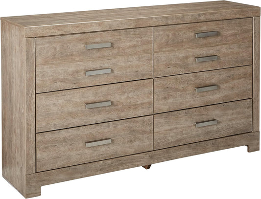 Culverbach Scandinavian 6 Drawer Dresser, Weathered Gray-0
