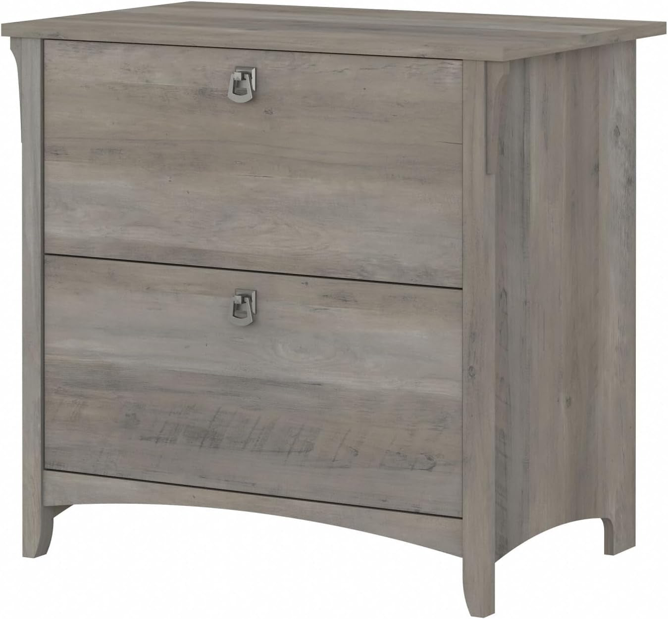 Bush Furniture Salinas 2 Drawer Lateral File Cabinet in Driftwood Gray-0
