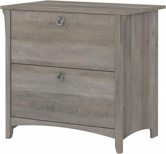 Bush Furniture Salinas 2 Drawer Lateral File Cabinet in Driftwood Gray-0