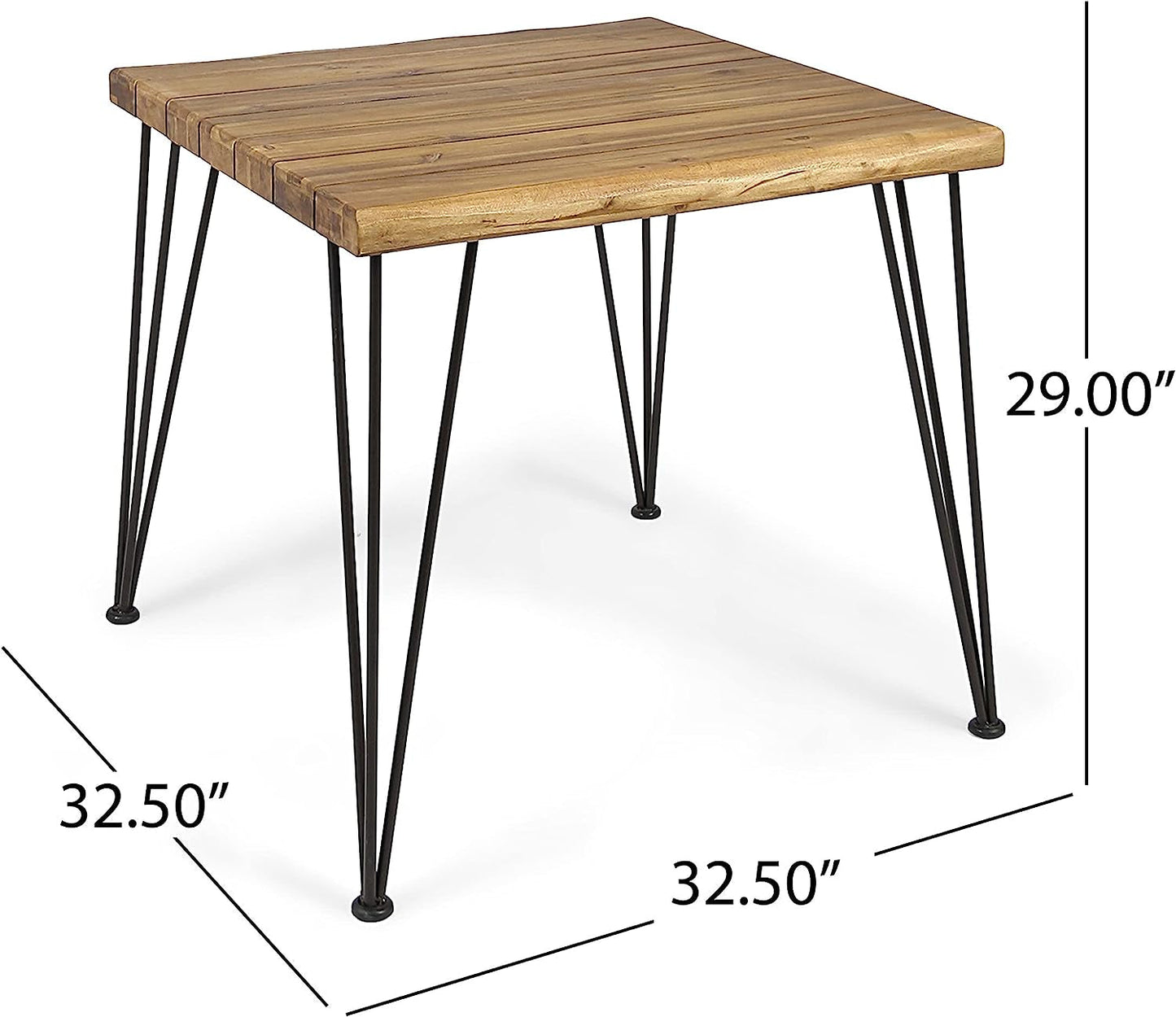 Industrial Acacia Wood Dining Table-2