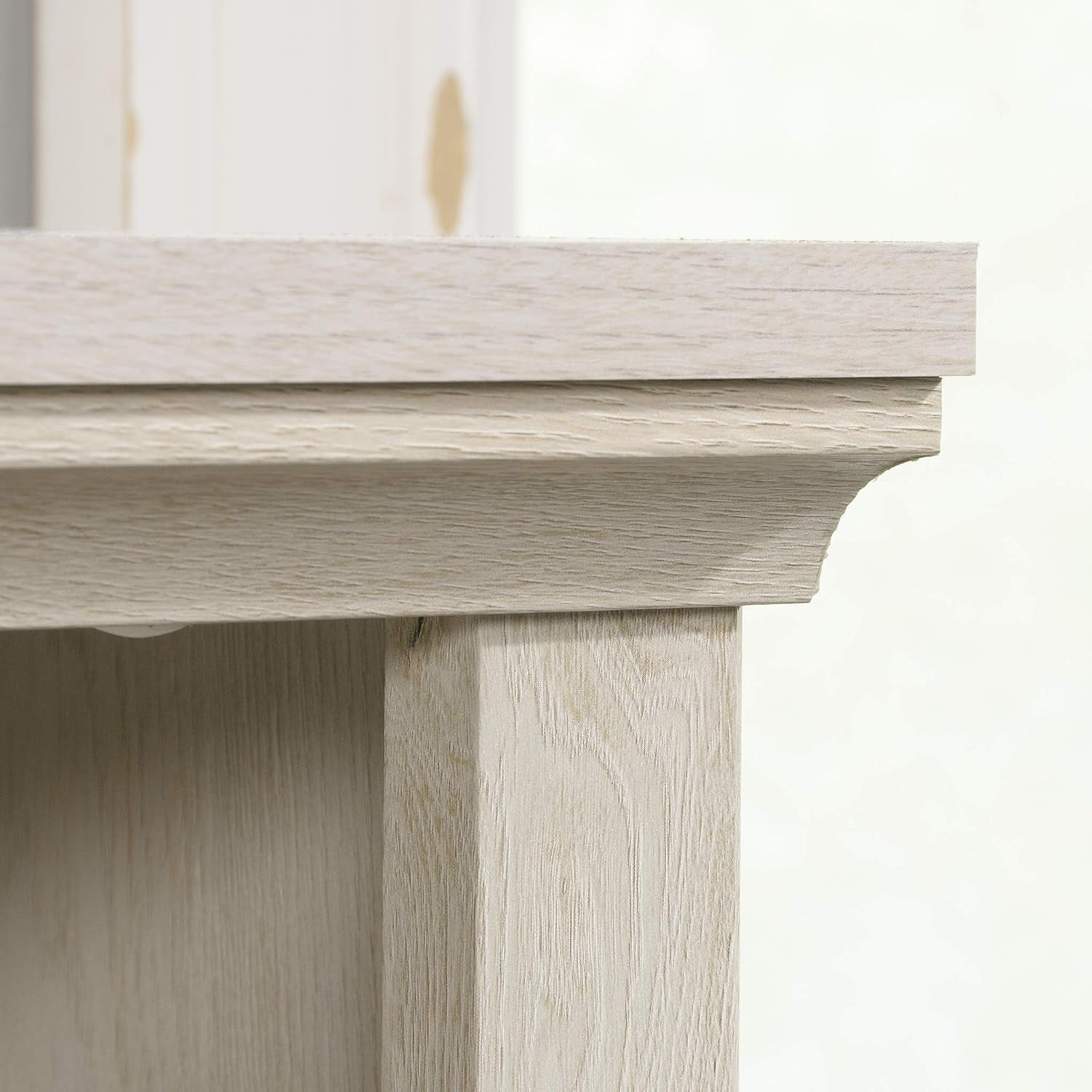 2 Tier Book Shelf Wooden Bookcase Multipurpose Bookshelf for Home Office, Living Room, in Chalked Chestnut-3