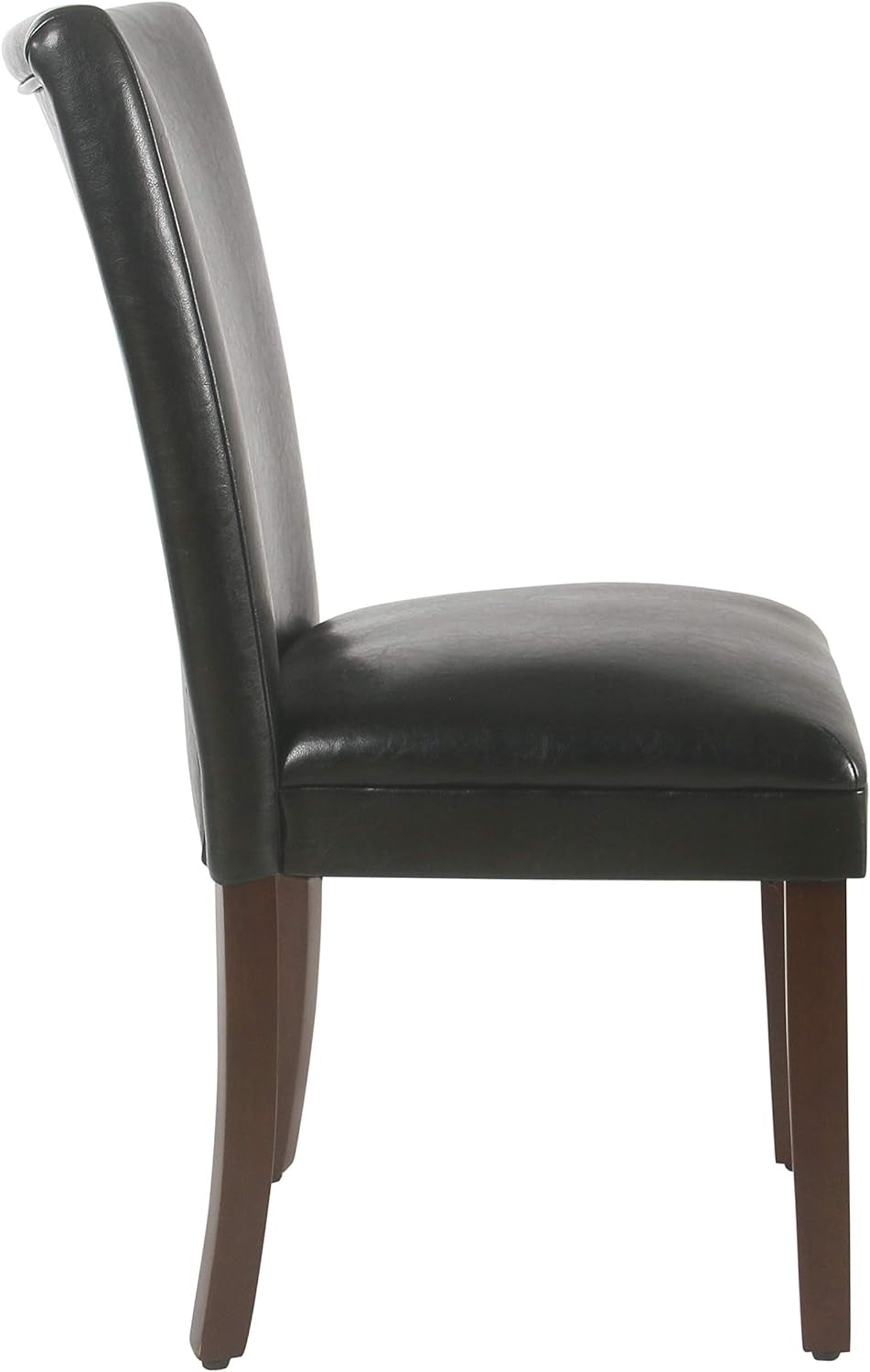 Parsons Dining Chair - Black Faux Leather (Set of 2)-3