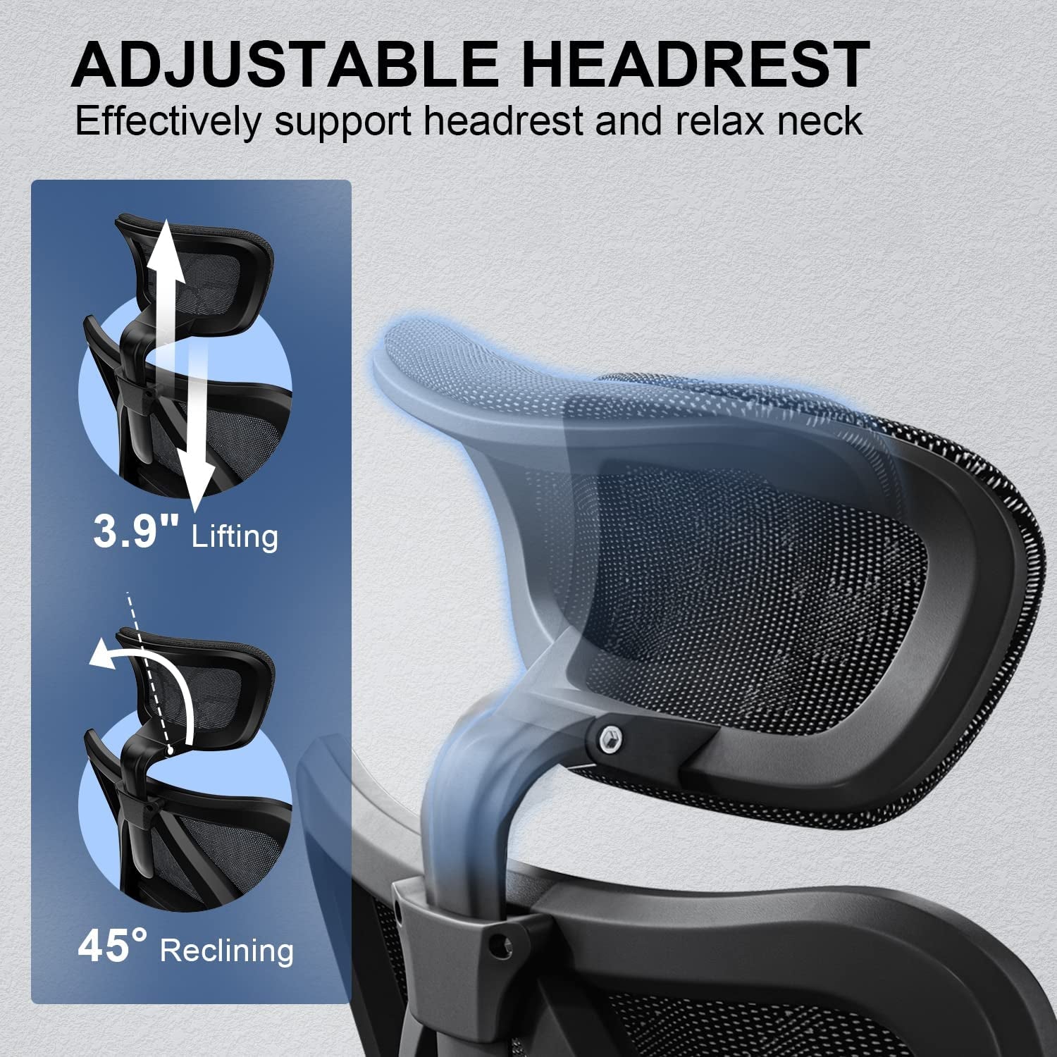 Ergonomic Mesh Office Chair with Adjustable Features-2