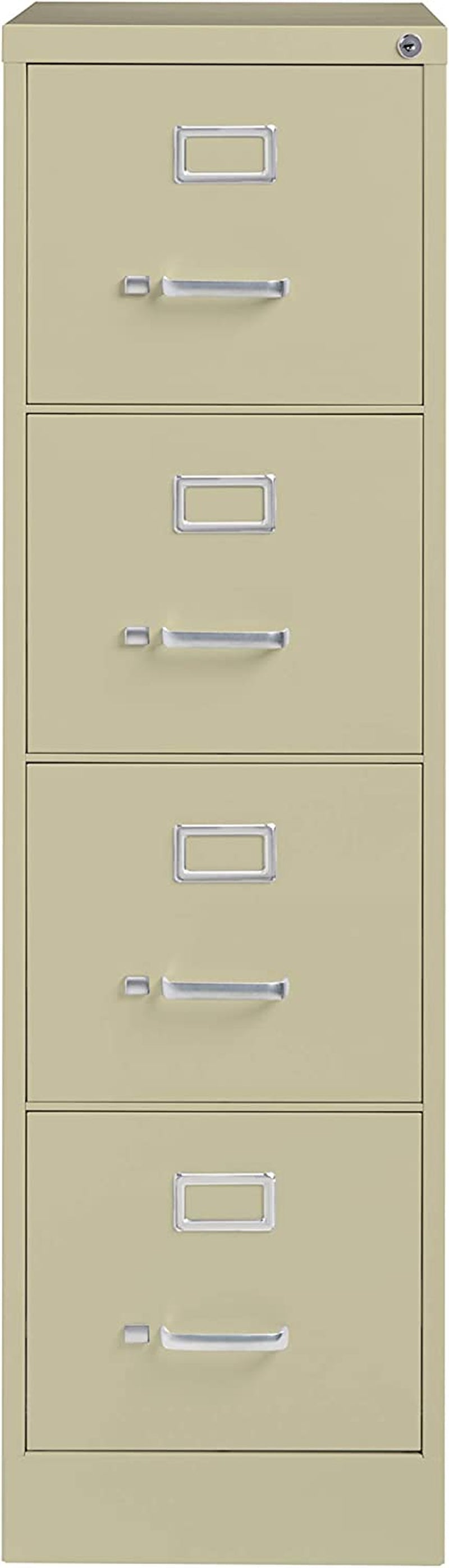 Commercial 4 Drawer Vertical File Cabinet - Putty-1