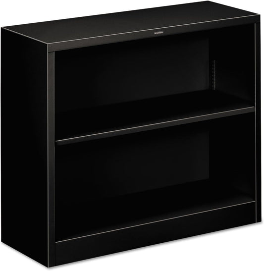 Brigade 2-Shelf 29-Inch H Bookcase, Black Steel (S30ABCP)-0
