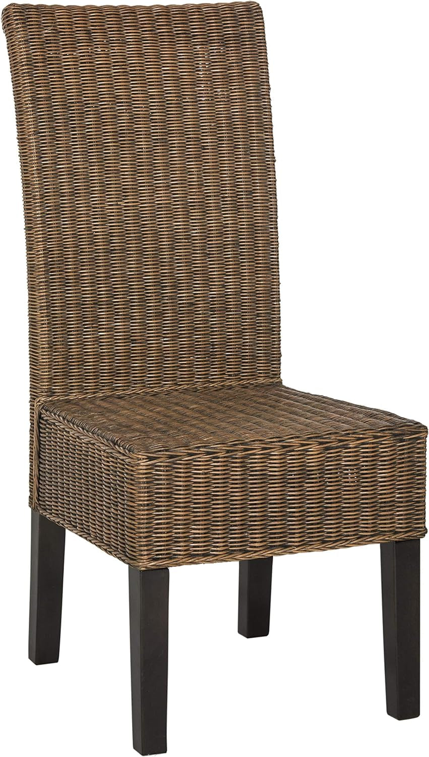 Home Collection Arjun Grey Wicker 18-Inch Dining Chair-2