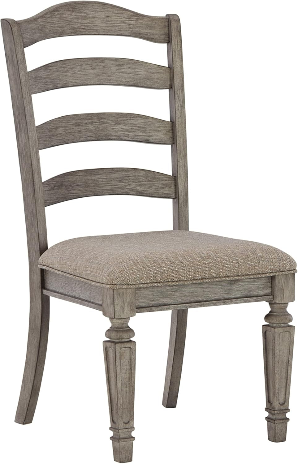 Lodenbay Classic Farmhouse Weathered Dining Chair, Set of 2, Antique Gray-2