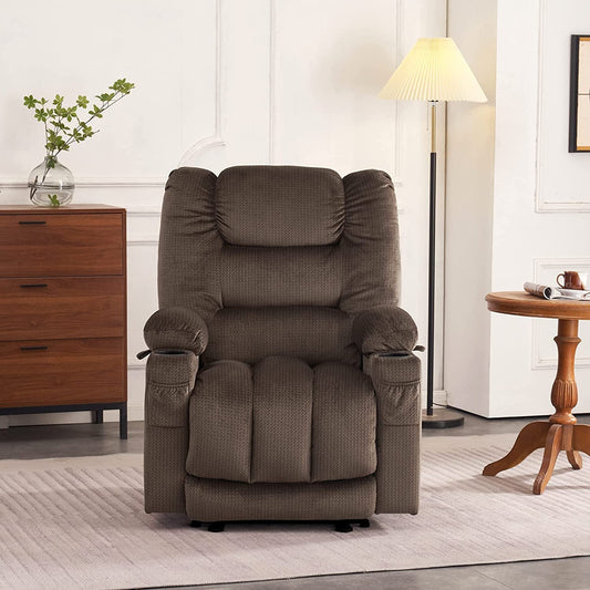 Electric Power Recliner Chair with Heat and Massage-0