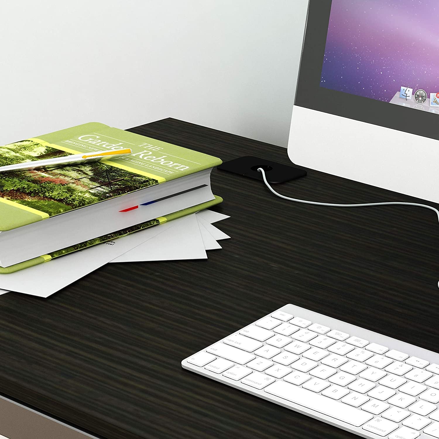 55-Inch Espresso Computer Desk for Home Office-2