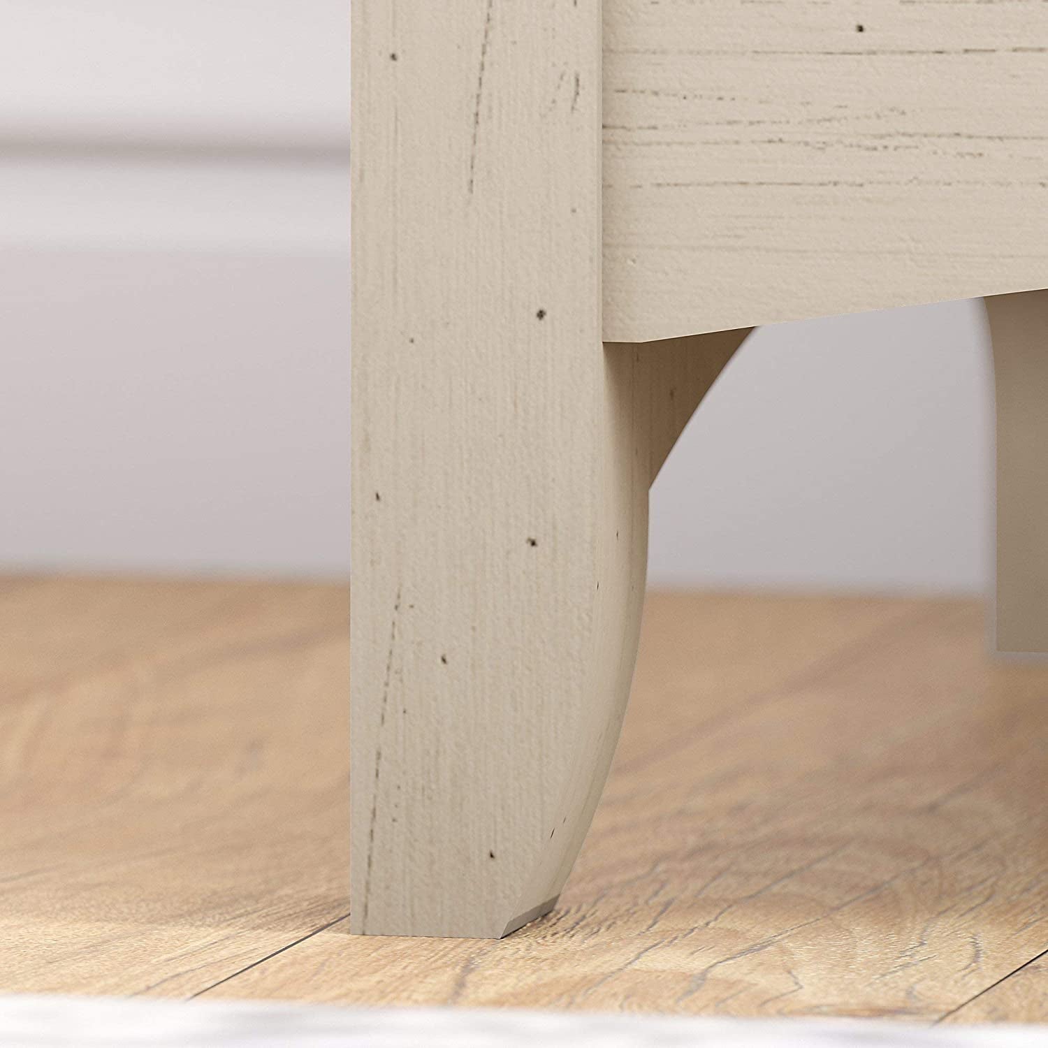 Bush Furniture Salinas 5 Shelf Bookcase in Antique White, Tall Bookshelf, Large Book Shelf for Living Room, Home Office, or Entryway-4