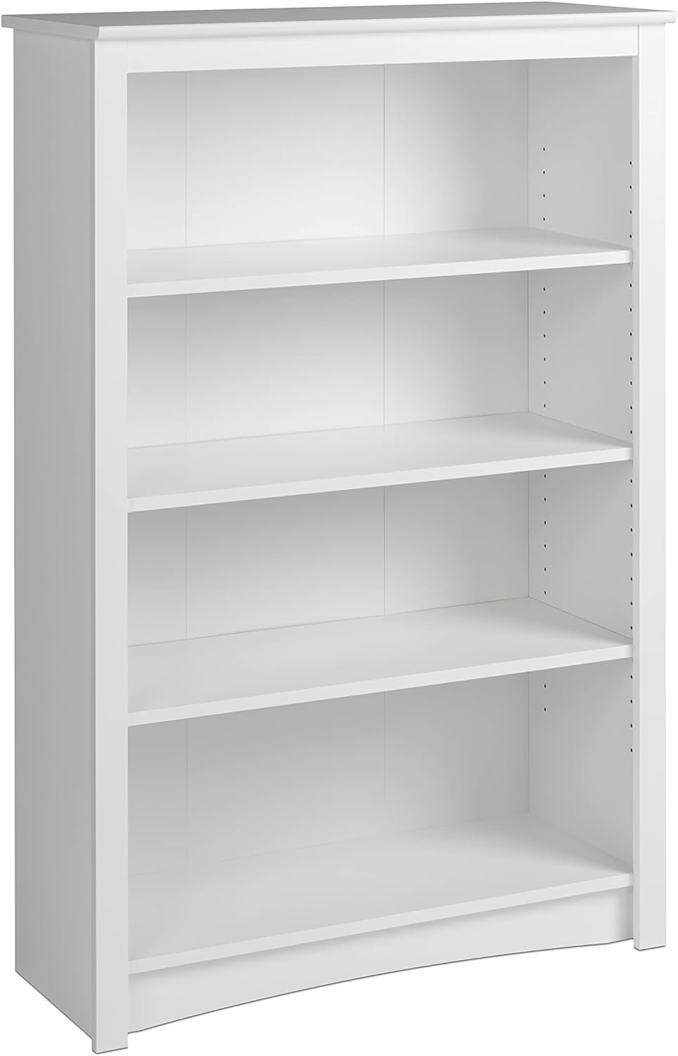 Sonoma 4-Tier Bookcase 48"H with 3 Adjustable Shelves, White Storage Cabinet, Modern Display Cabinet, Bookshelf with Storage Shelves for Home Office, Living Room, Bedroom Organizer-3
