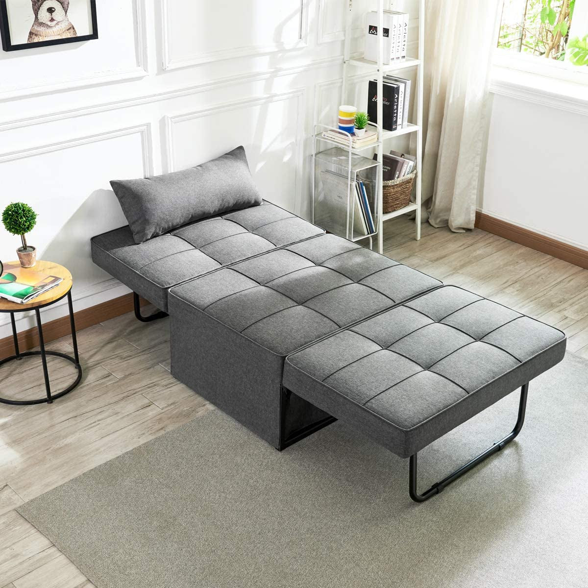 Multi-Function Ottoman Guest Bed for Small Spaces-0