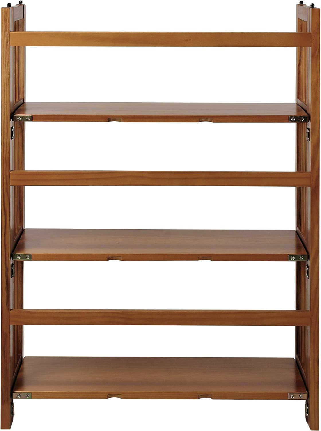 Stackable Chestnut Bookcase - 3 Shelves, 27.5″ Wide-3
