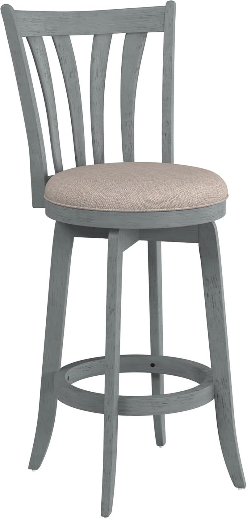 Furniture Savana Wood Bar Height Stool, 30" High, Blue Wire Brush-0