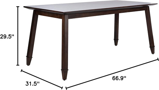 Brayson Modern Walnut Rectangle Dining Table-1