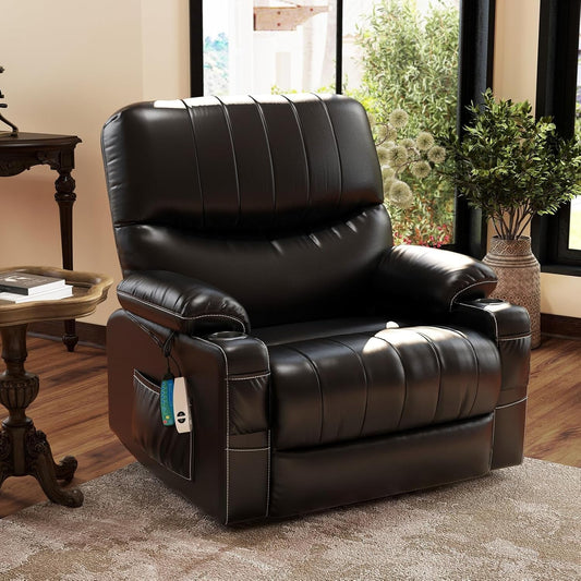 Large Lift Chair with Heat, Massage, & USB-0