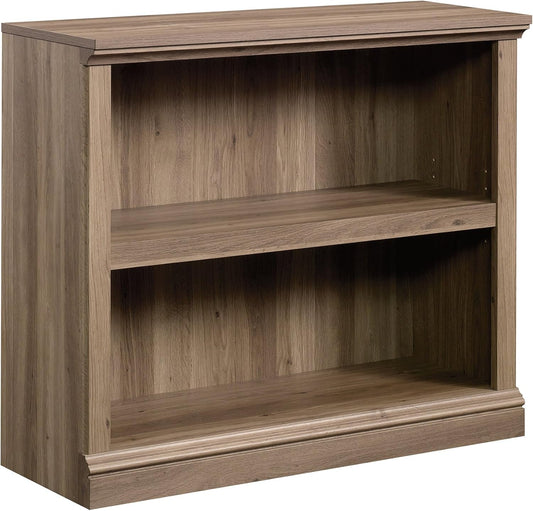 2 Tier Book Shelf Wooden Bookcase Multipurpose Bookshelf for Home Office, Living Room, in Salt Oak-0
