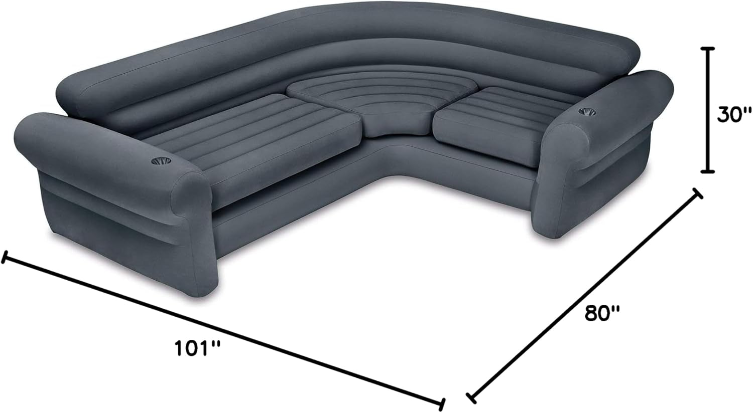 Indoor Inflatable Sofa Set Corner, Chairs, Ottomans, Valves-2