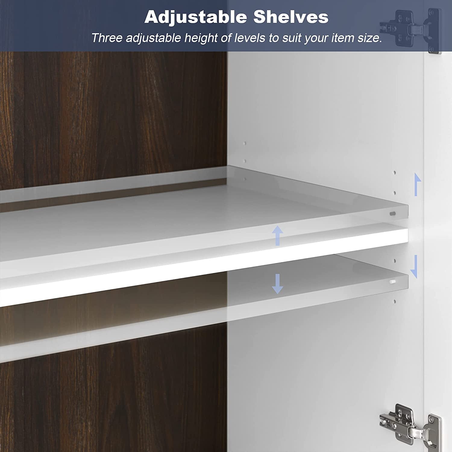 Brixston Modern Wood Glass-Buffet Cabinet-3