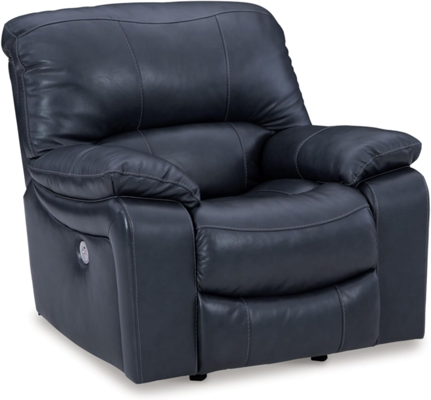 Leesworth Modern Leather Match Power Rocker Recliner USB Port, Blue-0