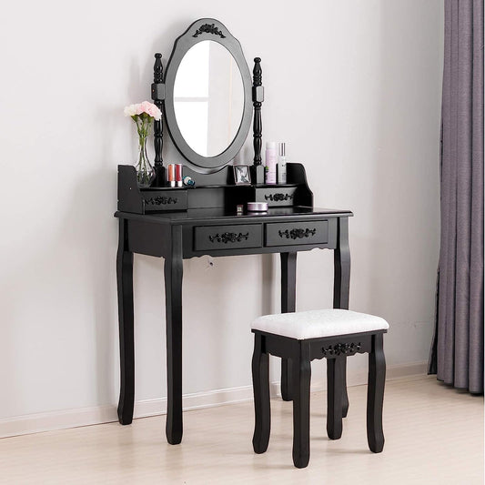 Oval Mirror Vanity Set for Girls-0