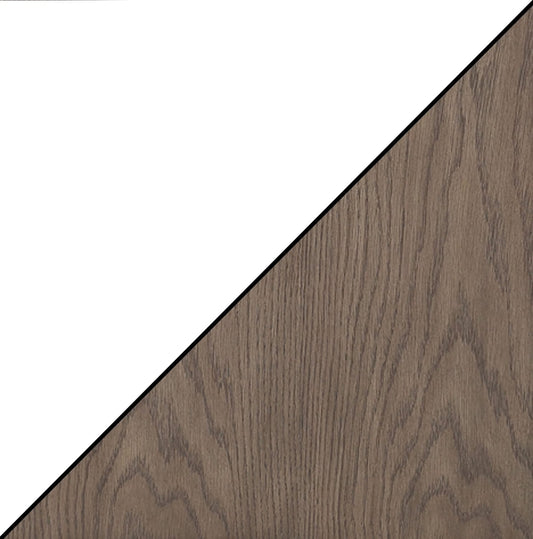 Driftwood and White Oxford Bookcase with Drawer-1