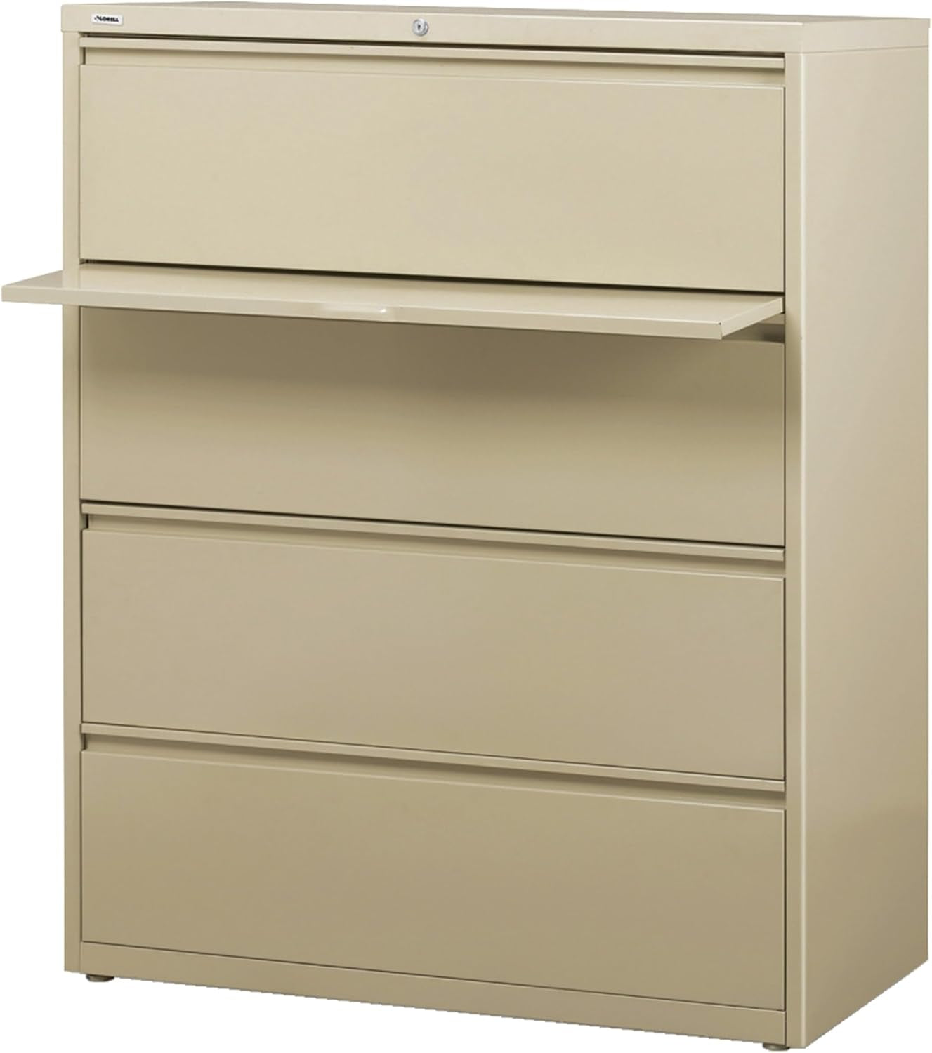 4-Drawer Lateral File, 42 by 18-5/8 by 52-1/2-Inch, Putty-0