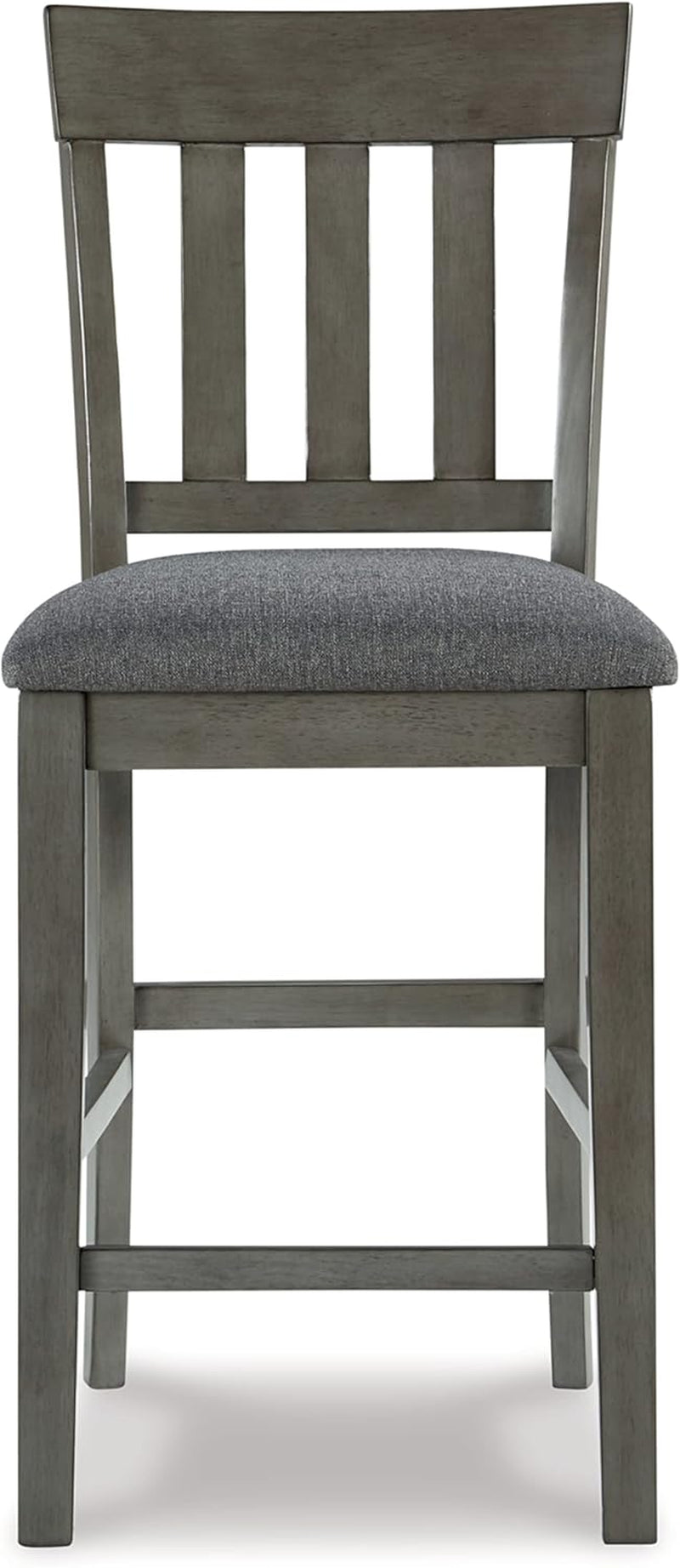 Hallanden Modern Farmhouse 25.75" Counter Height Upholstered Barstool, Set of 2, Dark Gray-4