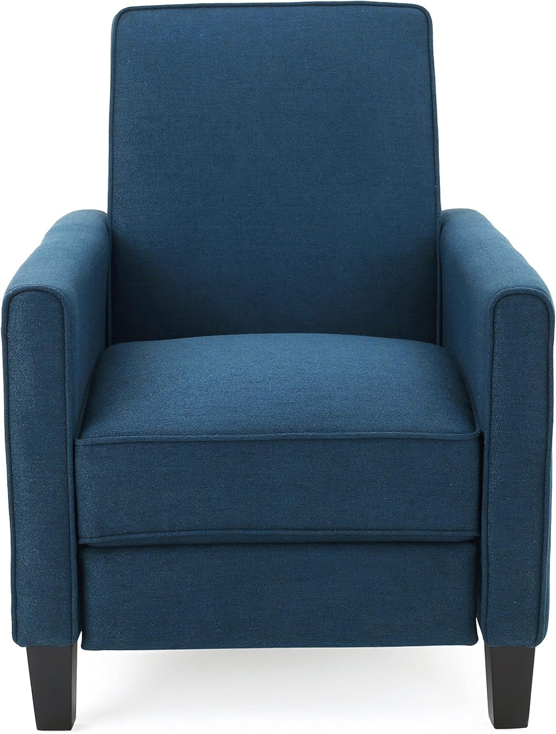 Emmie Fabric Recliner (Set of 2), Navy Blue, Dark Brown-3