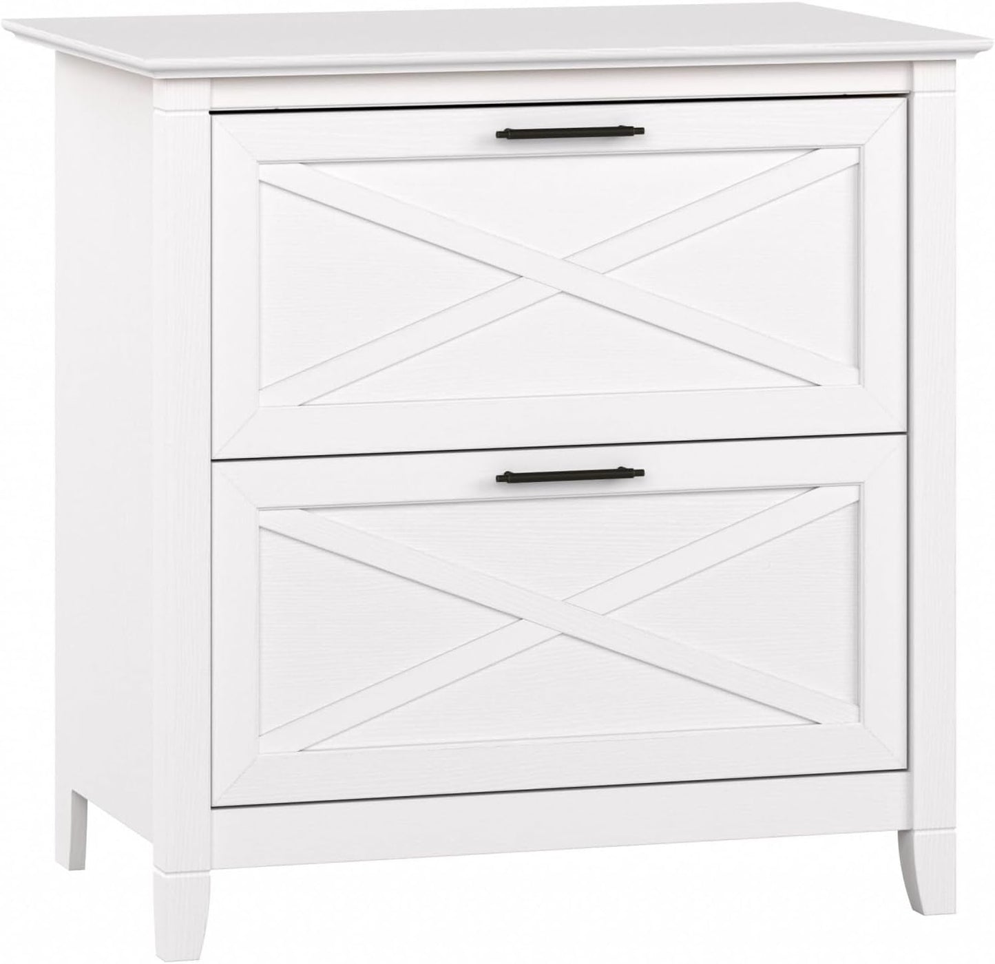 Bush Furniture Key West Lateral File Cabinet, Modern Farmhouse 2 Drawer File Cabinet for Home Office-0
