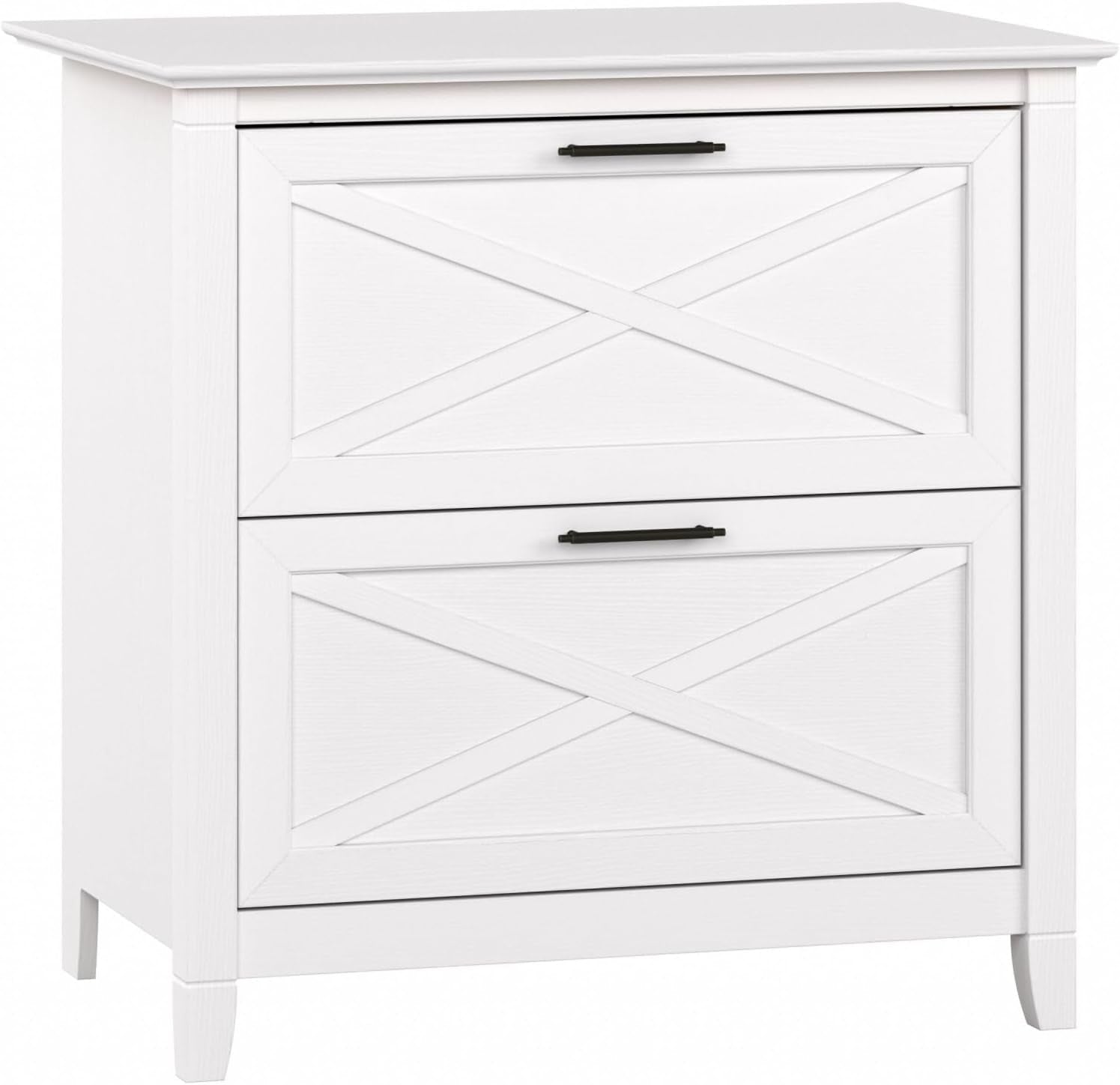 Bush Furniture Key West Lateral File Cabinet, Modern Farmhouse 2 Drawer File Cabinet for Home Office-0