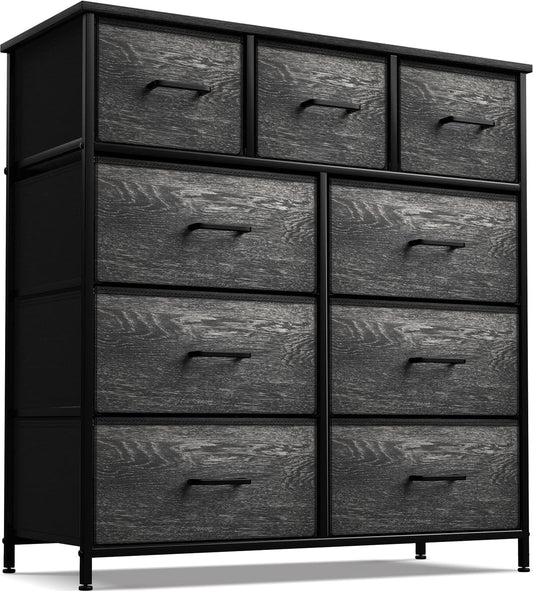 Faux Wood Dresser with 9 Drawers-1