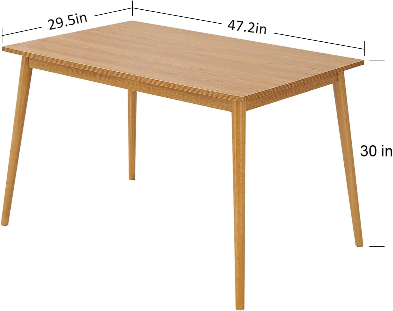 Farmhouse Small Dining Table for 2-6 Easy Assembly-2