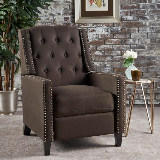 Push Back Recliner Modern High Back Accent Chair for Living Room-0