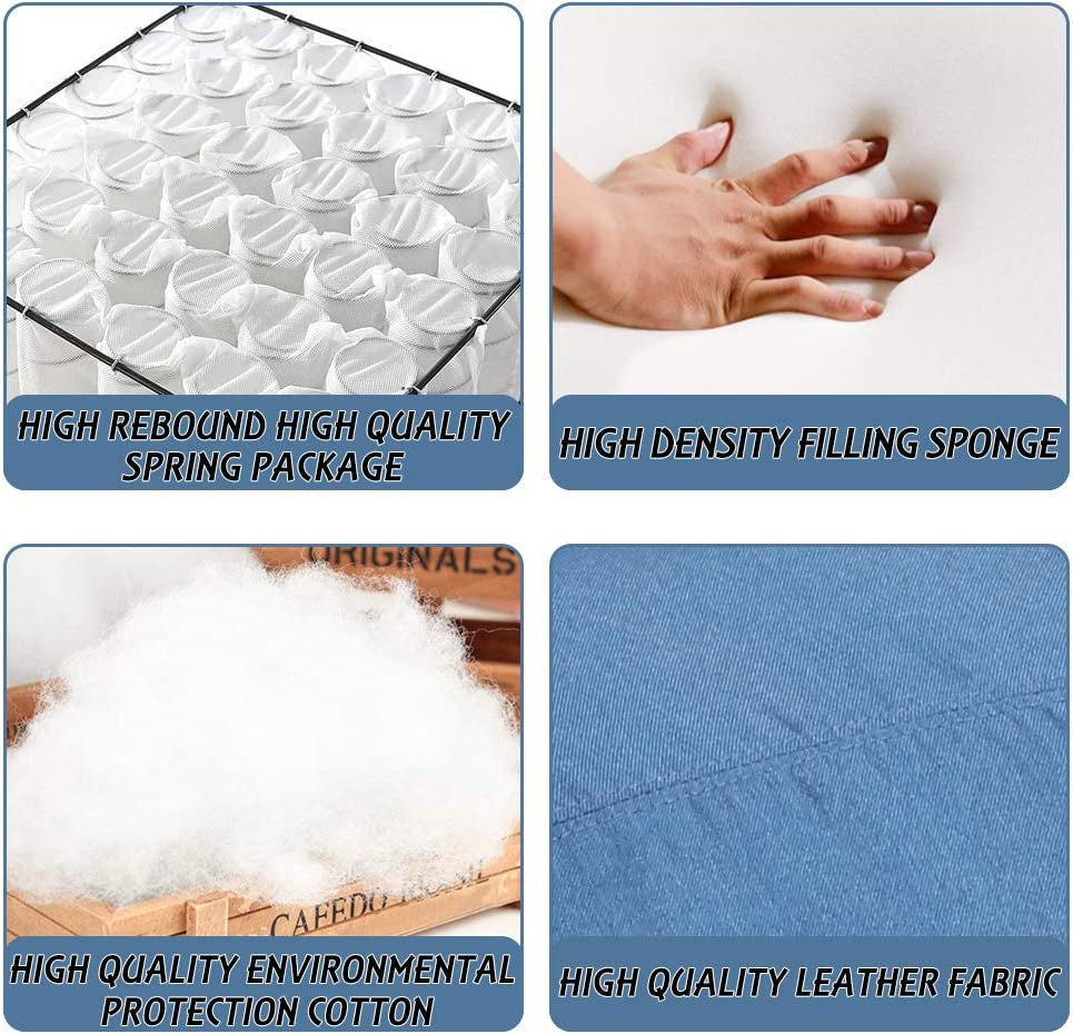 Living Room Home Theater Single Recliner Chair, Blue-3