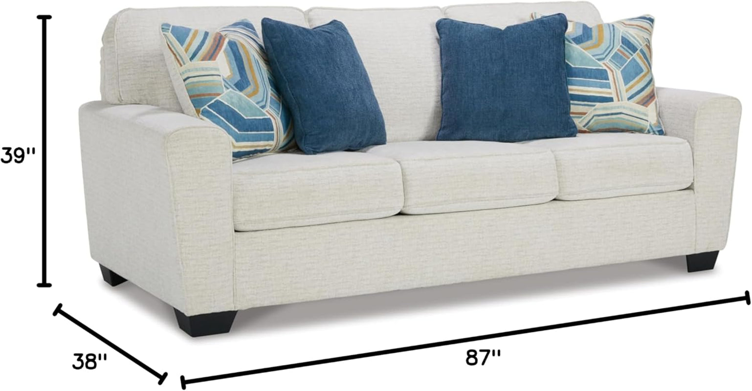 Cashton Casual Sofa for Living Room, White-2