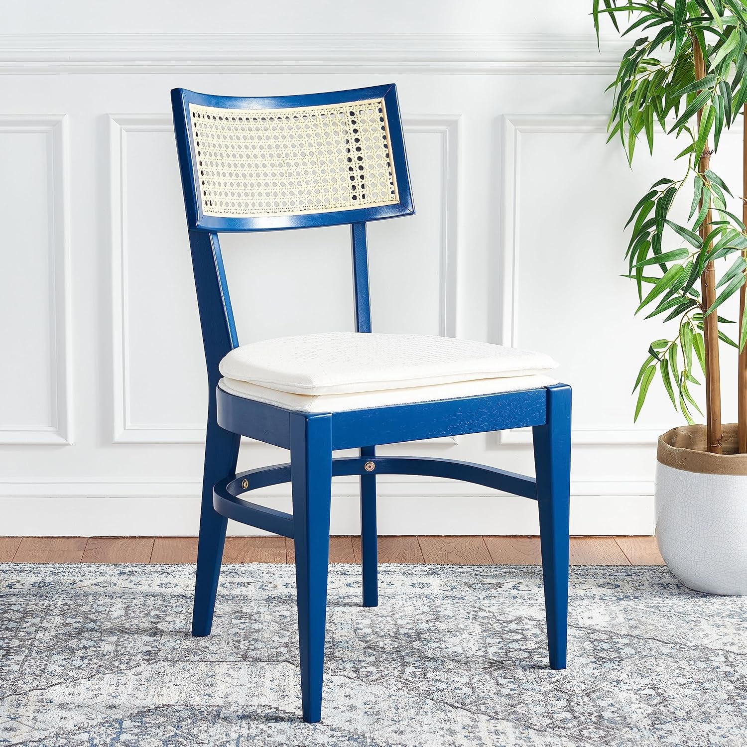 Home Collection DCH1007 Chair, Navy-0