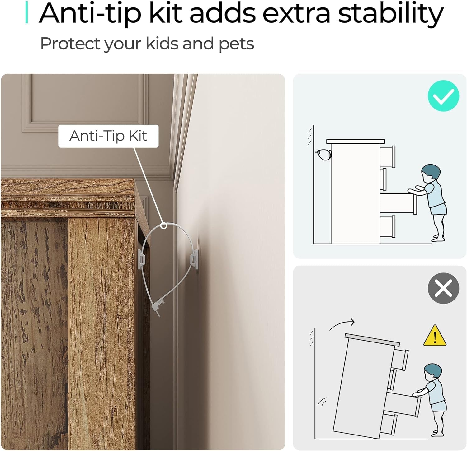 9 Drawers Dresser for Bedroom, Wood Bedroom Dresser Farmhouse Drawer Chest, 9 Chest of Drawer, Tall Dresser for Closet, Dressers Organizer for Living Room, Closet, Hallway-4