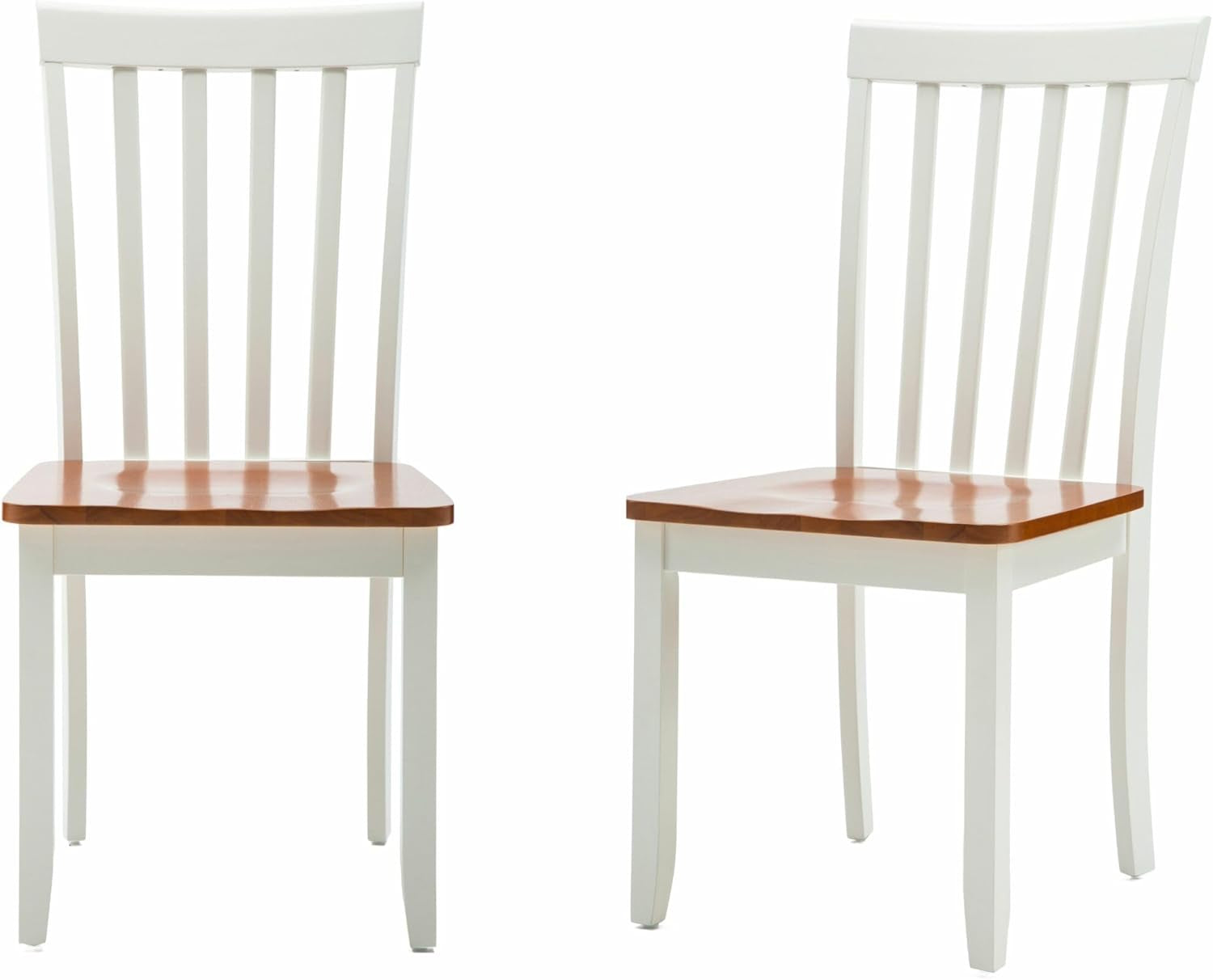 Bloomington Dining Chairs, Set of 2 - White/Honey Oak-0