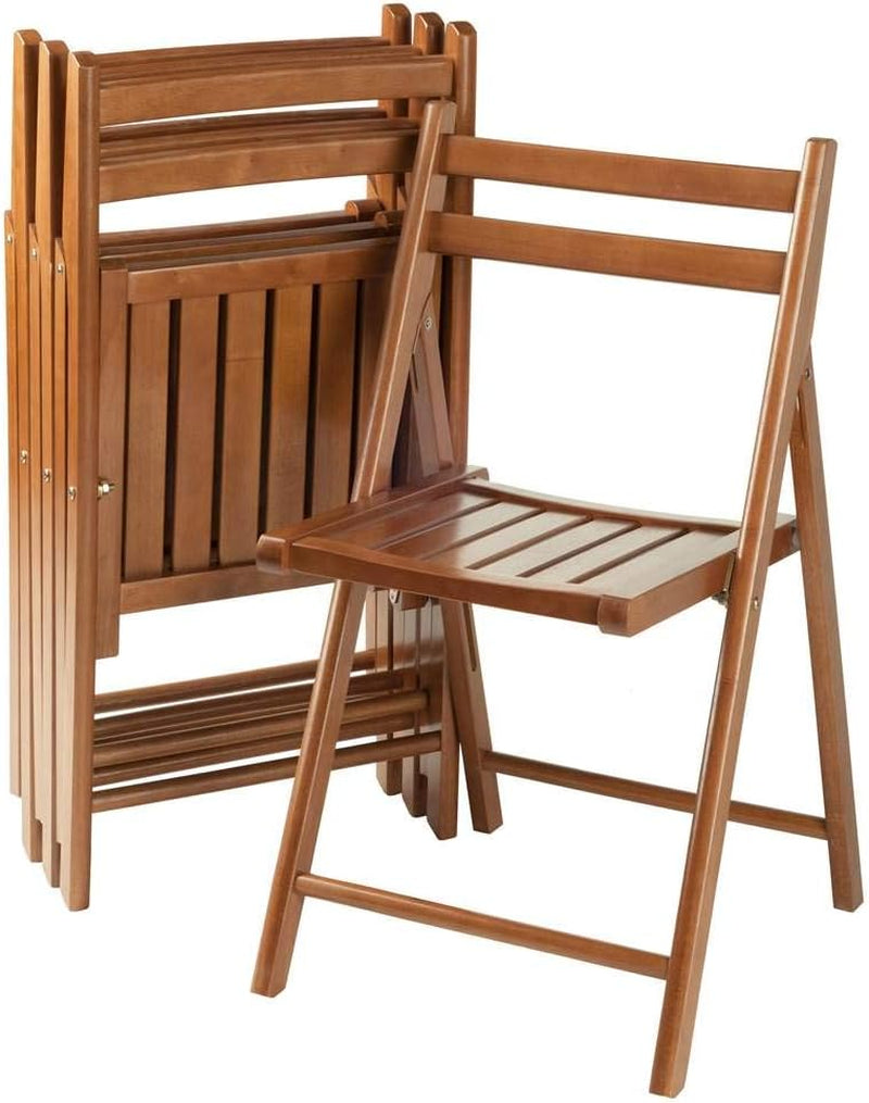 Robin 4-PC Folding Set Teak Chair, 17.64 X 20.1 X 32.28-3