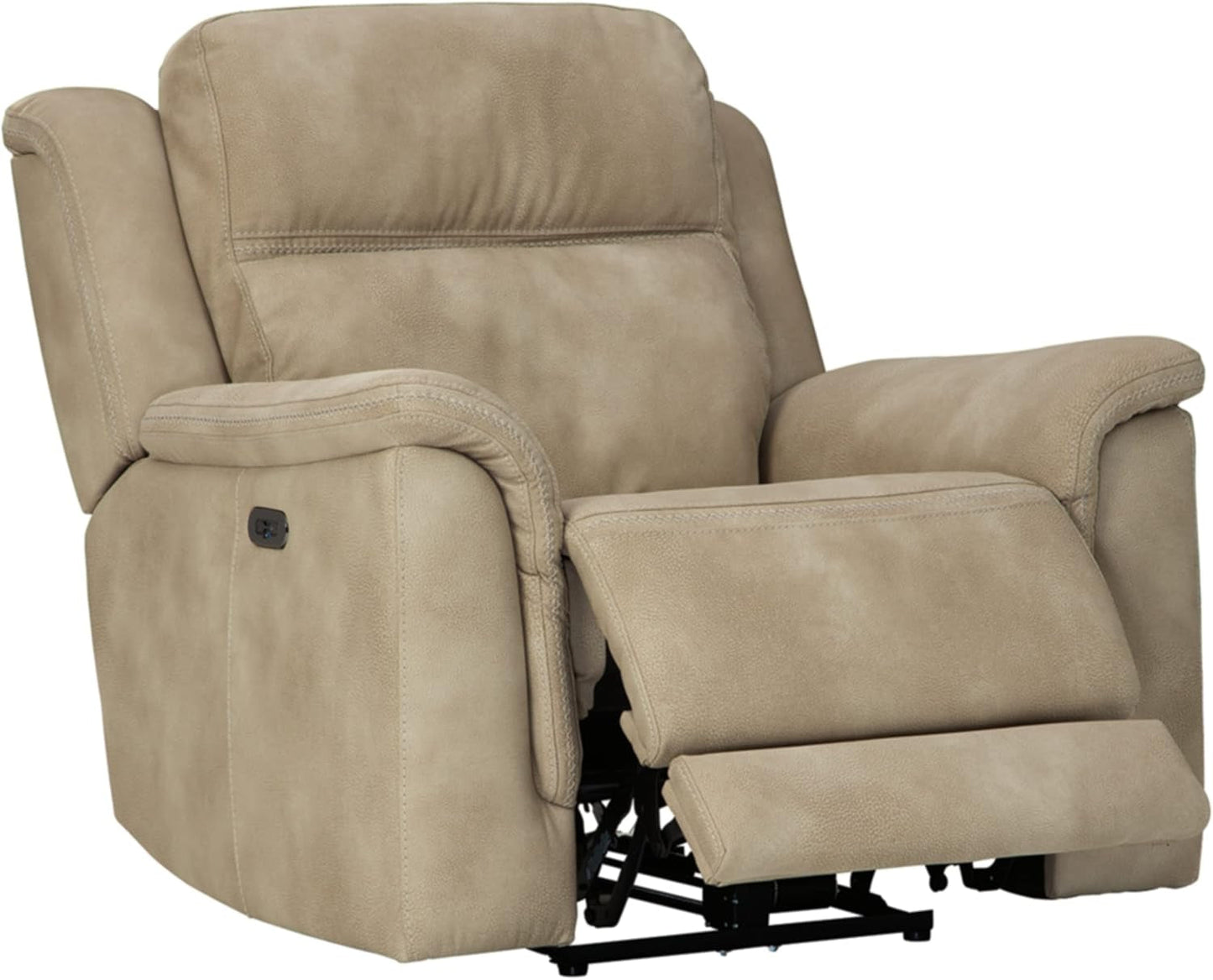 Next-Gen Durapella Power Recliner with Adjustable Headrest, Beige-3