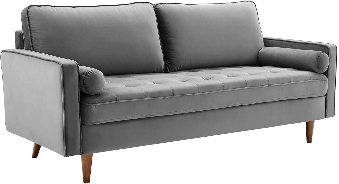 EEI-3764-GRY Valour Performance Velvet Sofa, Gray-2