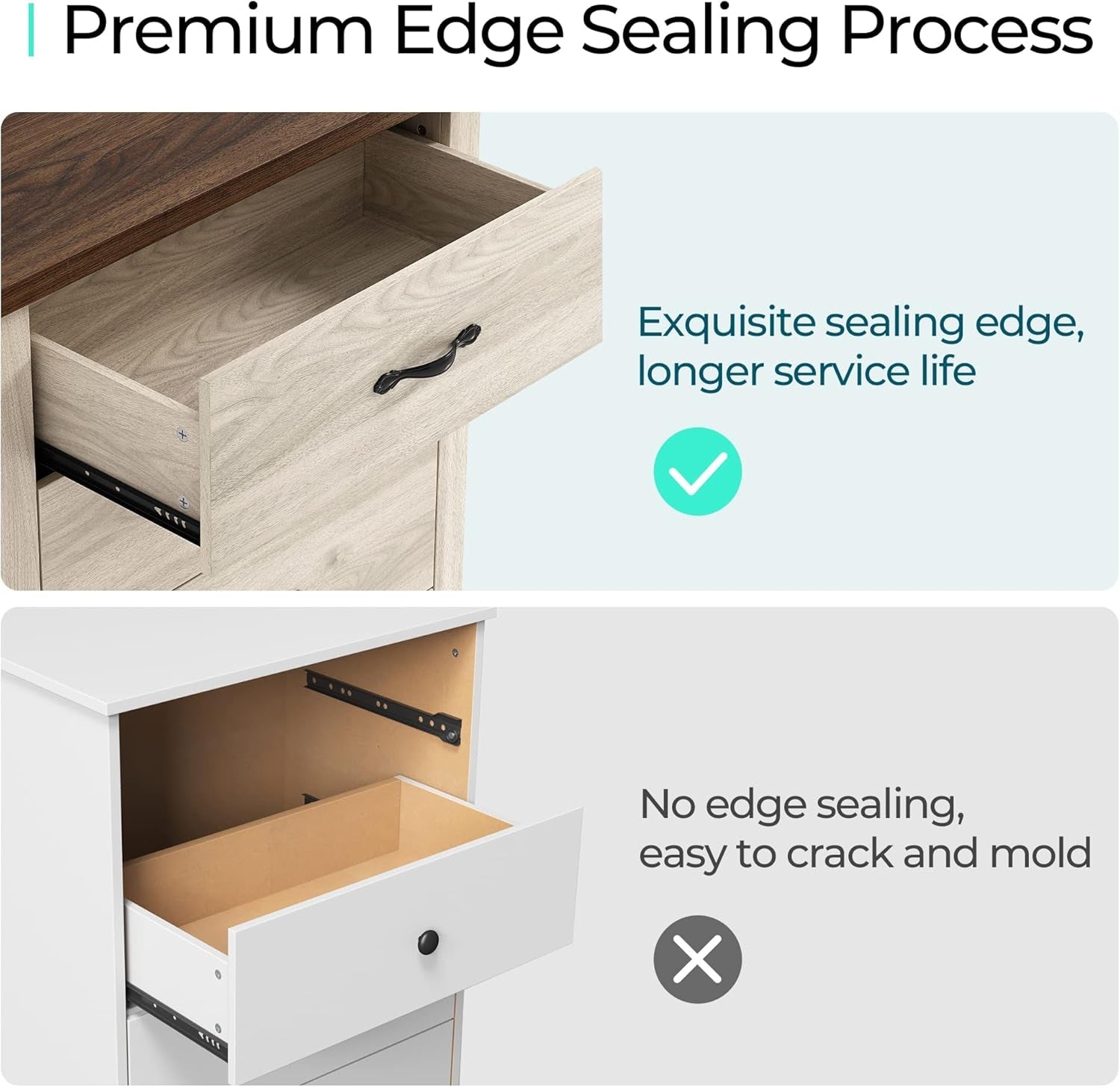 8 Drawers Dresser for Bedroom, Wood Bedroom Dresser Modern Drawer Chest, 8 Chest of Drawer, Tall Dresser for Closet, Dressers Organizer for Living Room, Closet, Hallway-1