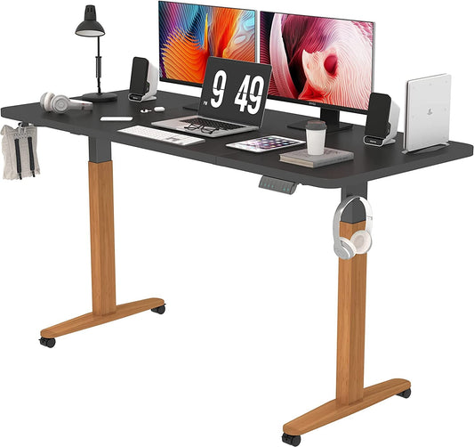 Height Adjustable Electric Standing Desk with Memory Preset-0