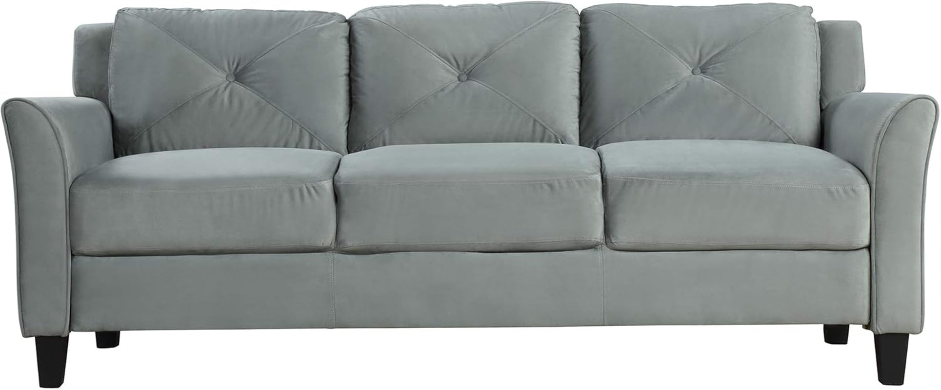 3-Piece Upholstered Living Room Furniture Set,Includ Button Tufted Sectional Sofa & Loveseat Couches and Armchair with Rolled Arms,Side Pockets and Cushion Back, Comfy Sofa & Couch for Home Office-4