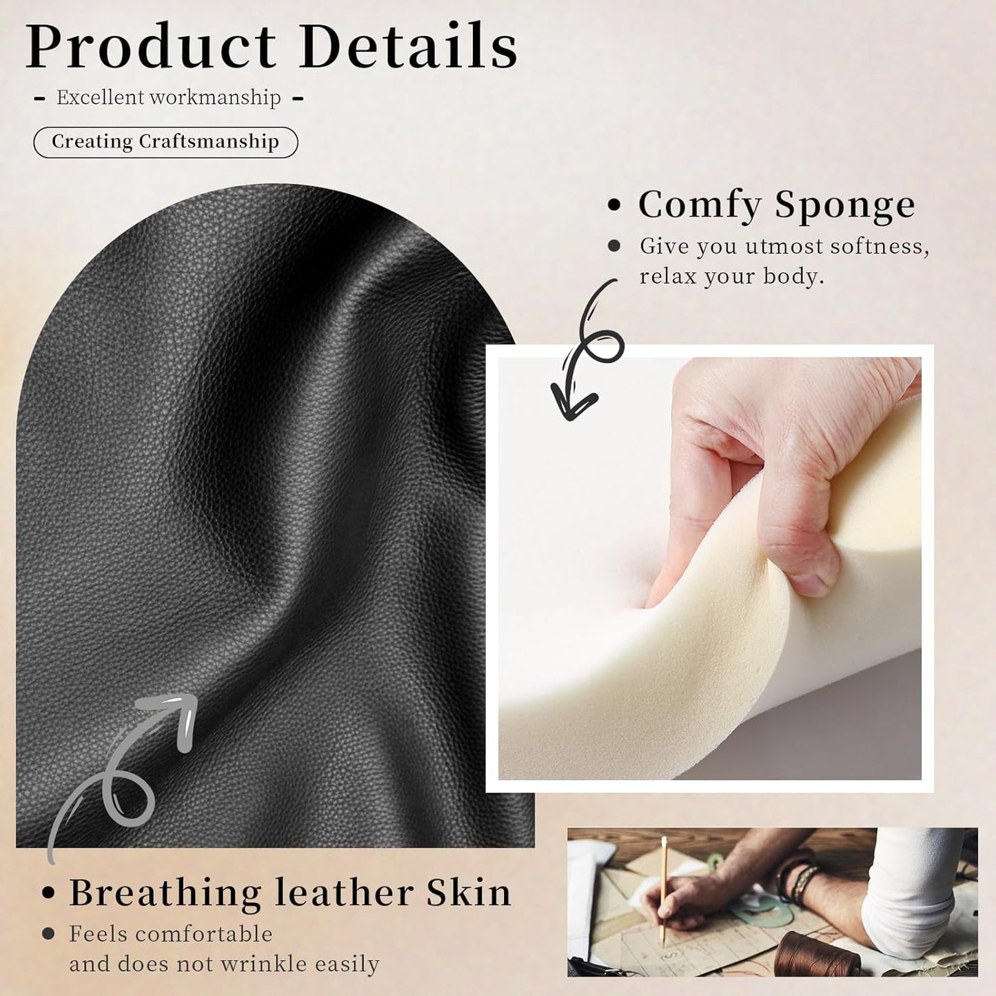 Living Room Furniture Set Black Leather Sofa Living Room Set Power Recliner Adjustable Sofa,Loveseat and Chair with Cup Holders/Storage Console/Led Light/Ups Port for Living Room, Office-3